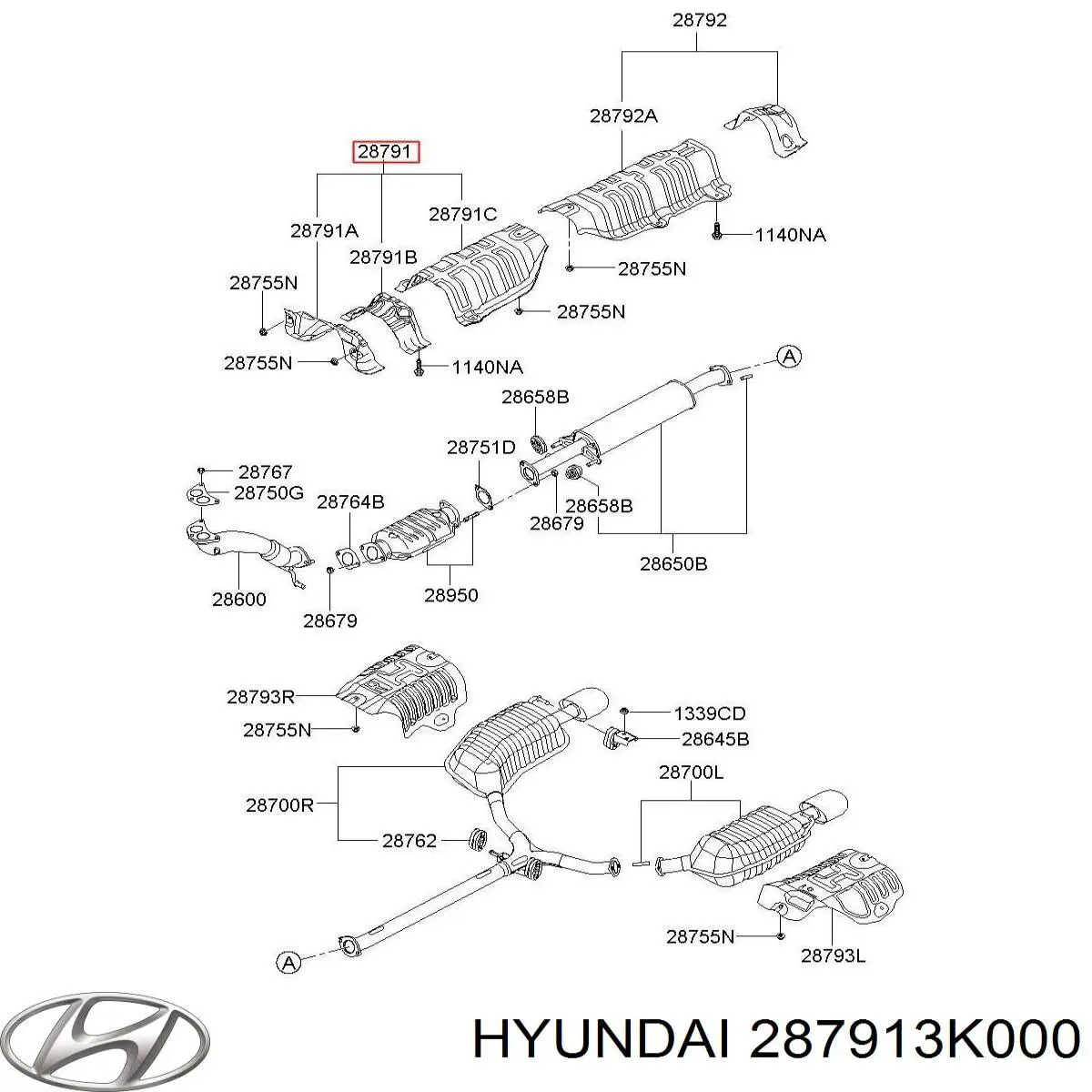 Купить 287913K000 Hyundai/Kia 