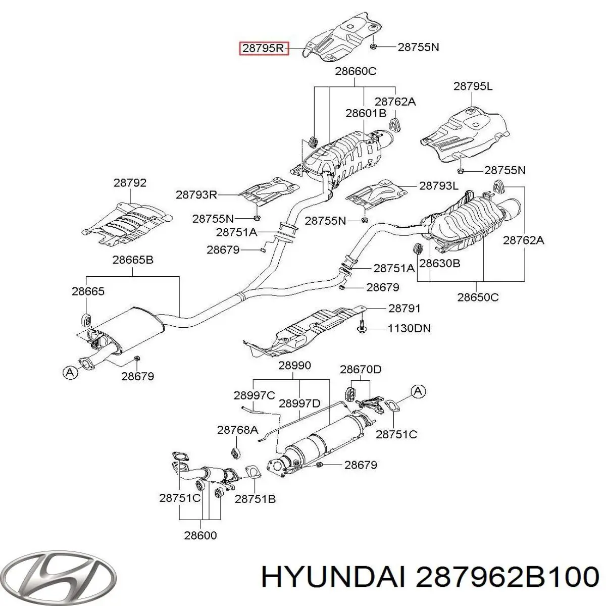  287962B100 Hyundai/Kia