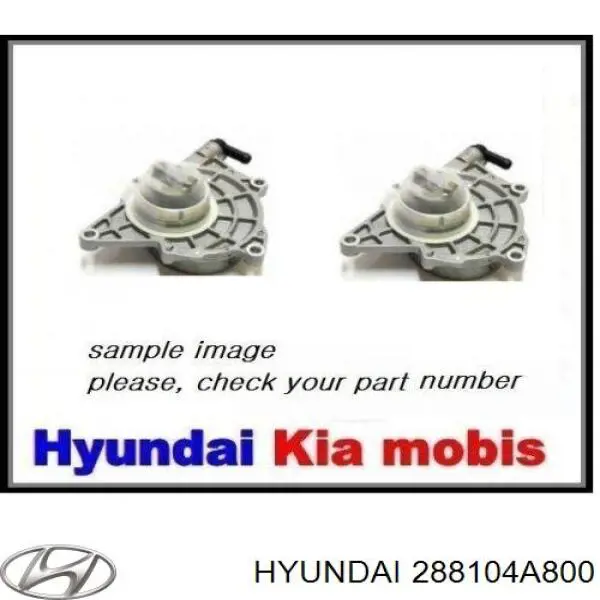 Bomba de vacío 288104A800 Hyundai/Kia