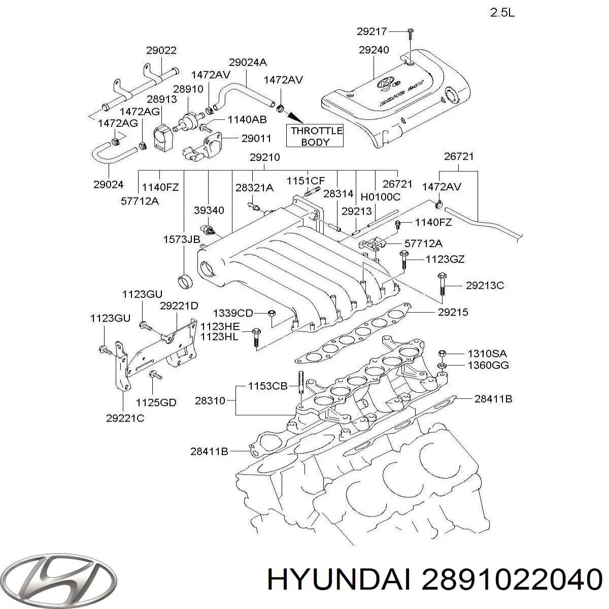 2891022040 Hyundai Kia Клапан Абсорбера Купить