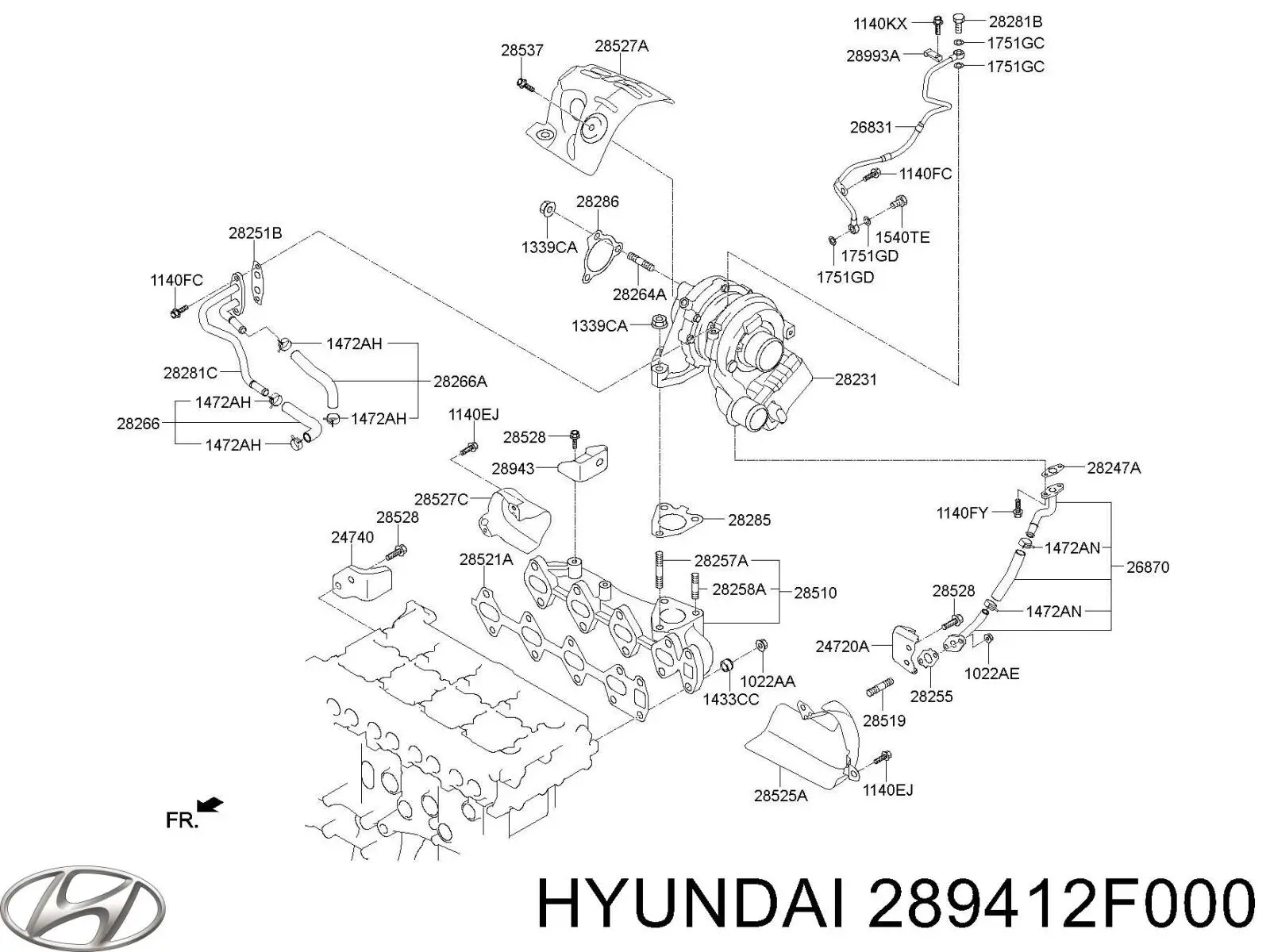  289412F000 Hyundai/Kia