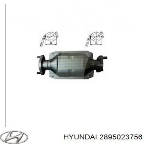 Купить 2895023756 Hyundai/Kia Преобразователь отработавших газов