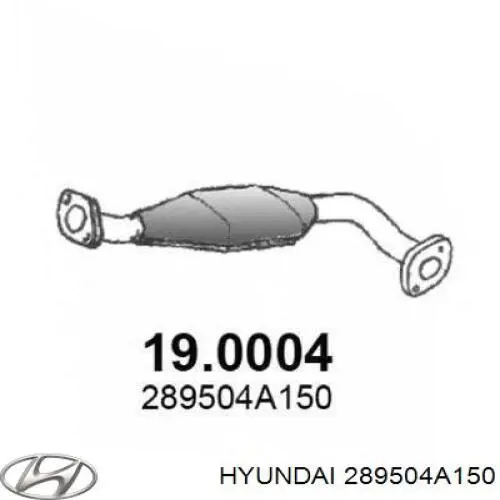 Купить 289504A150 Hyundai/Kia Преобразователь отработавших газов