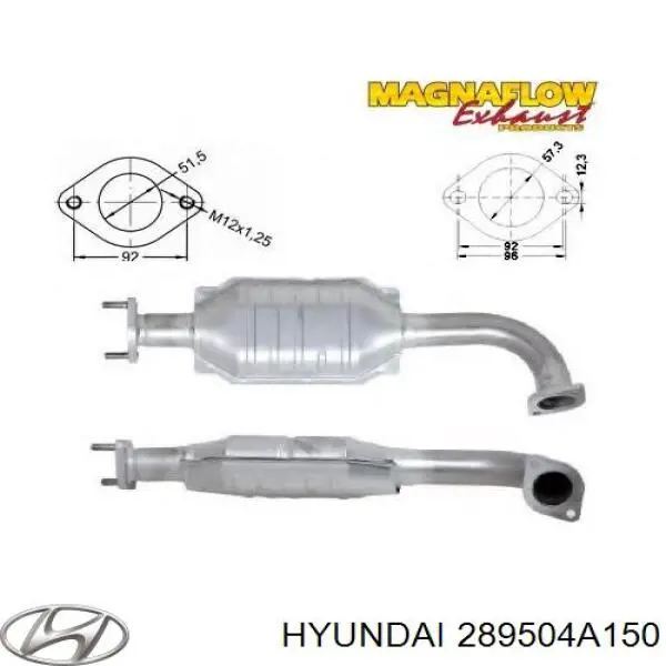 Каталитический нейтрализатор отработавших газов Hyundai/Kia 289504A150 цена, от 199.15 USD