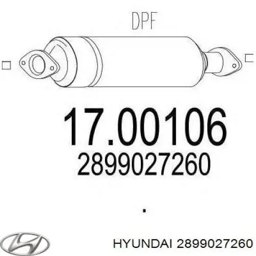 Каталитический нейтрализатор отработавших газов Hyundai/Kia 2899027260 цена, от 386.91 USD