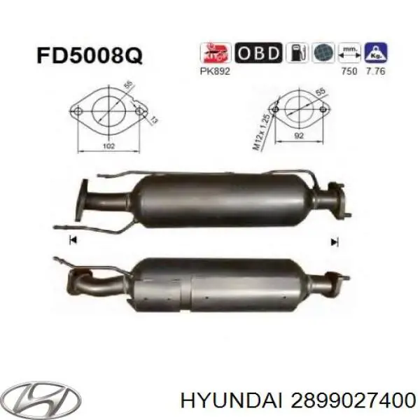  2899027400 Hyundai/Kia