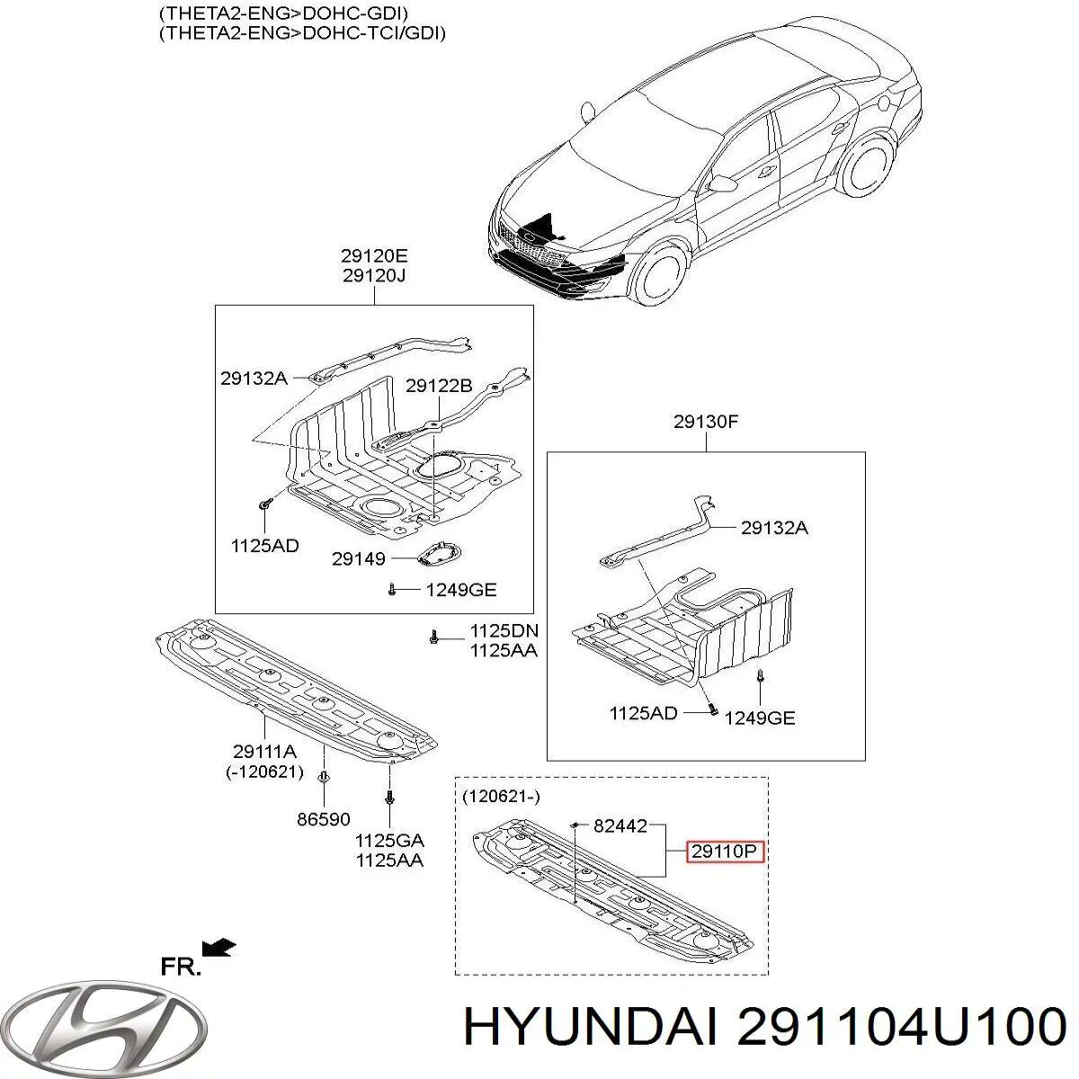  291104U100 Hyundai/Kia