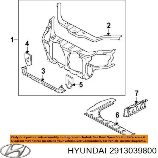 2913039800 Hyundai/Kia Защита двигателя левая