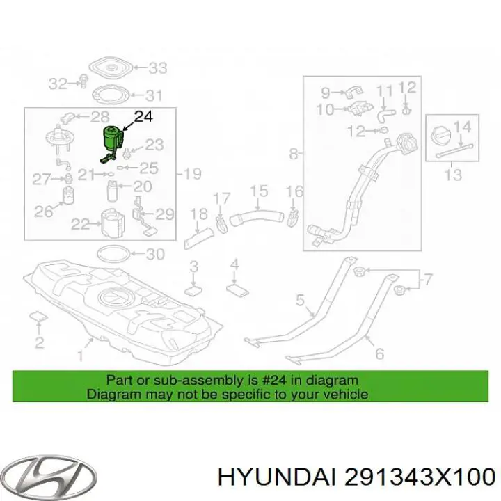 Купить 291343X100 Hyundai/Kia Правый дефлектор радиатора