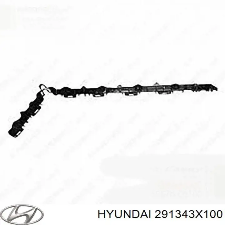 291343X100 Hyundai/Kia Воздуховод (дефлектор) радиатора правый