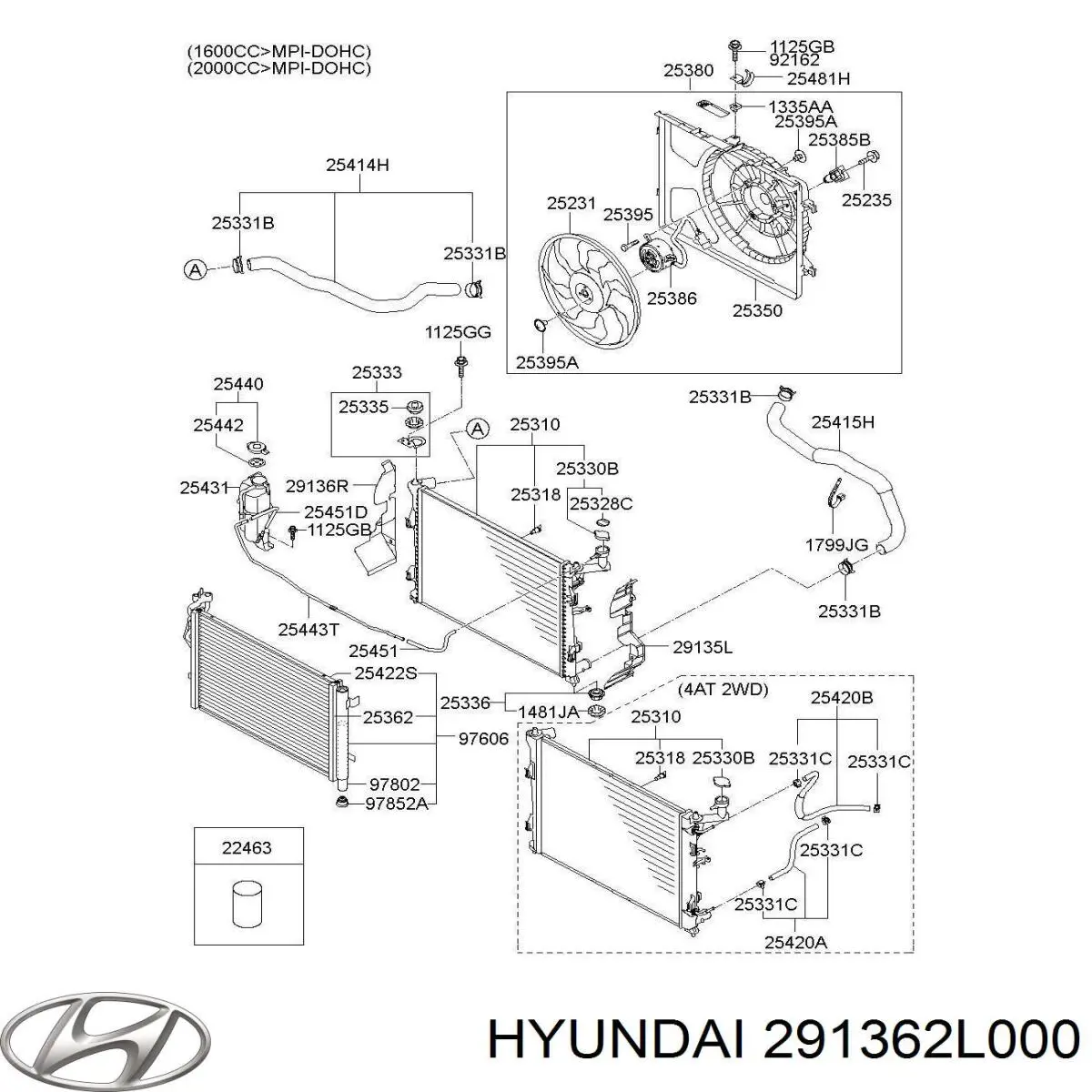 Воздуховод (дефлектор) радиатора правый Hyundai/Kia 291362L000 цена, от 1.19 USD