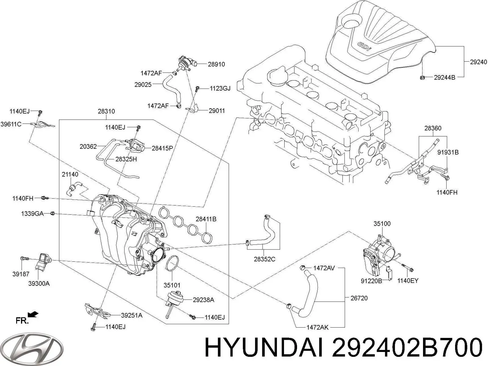  292402B700 Hyundai/Kia