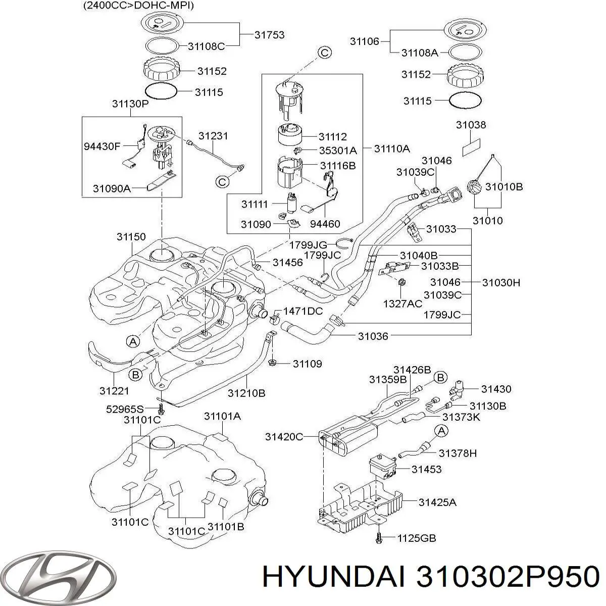  310302P950 Hyundai/Kia