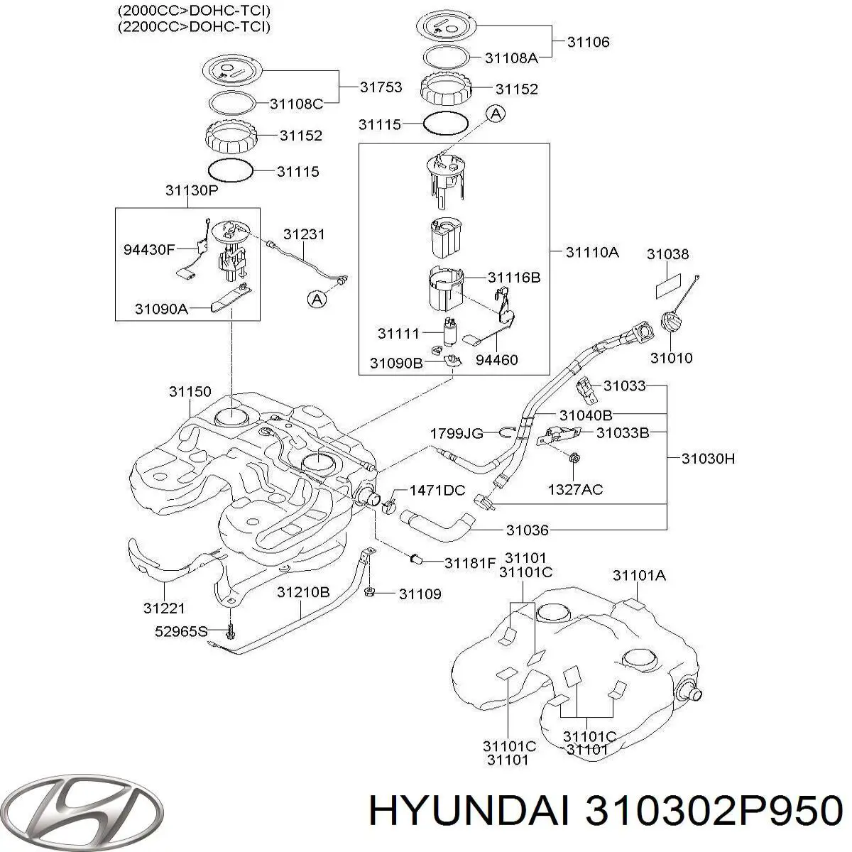  Hyundai/Kia 310302P950 цена, от 31.88 USD