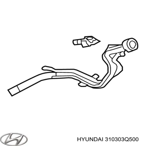 310303Q500 Hyundai/Kia Шланг заливной горловины, топливного бака