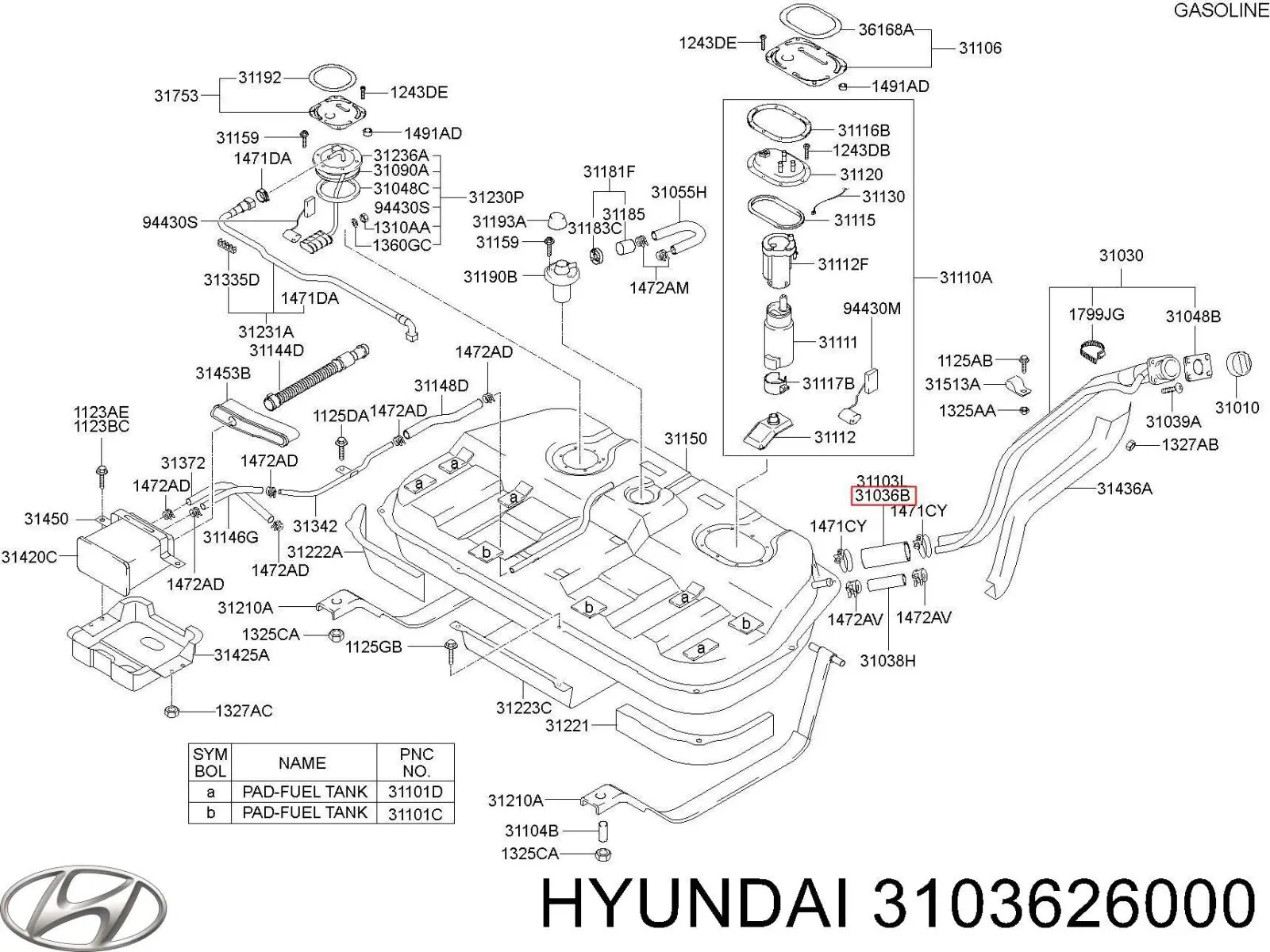 3103626000 Hyundai/Kia 