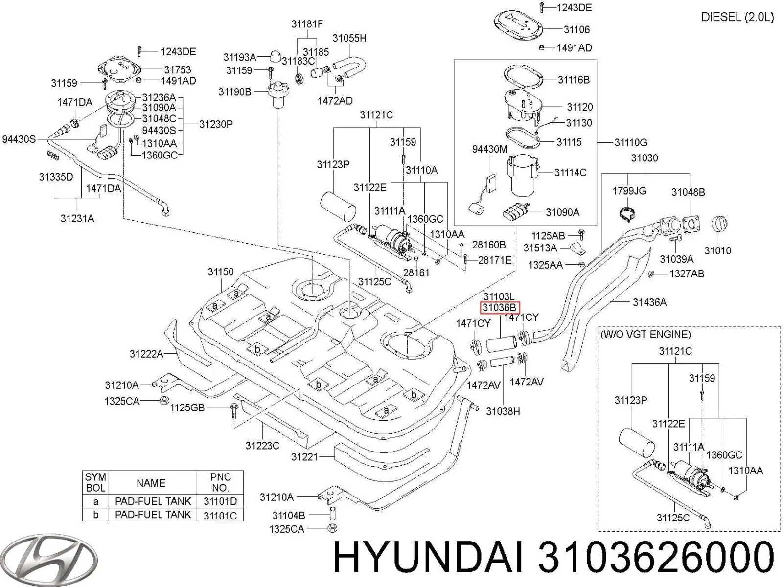  Hyundai/Kia 3103626000 цена, от 6.33 USD