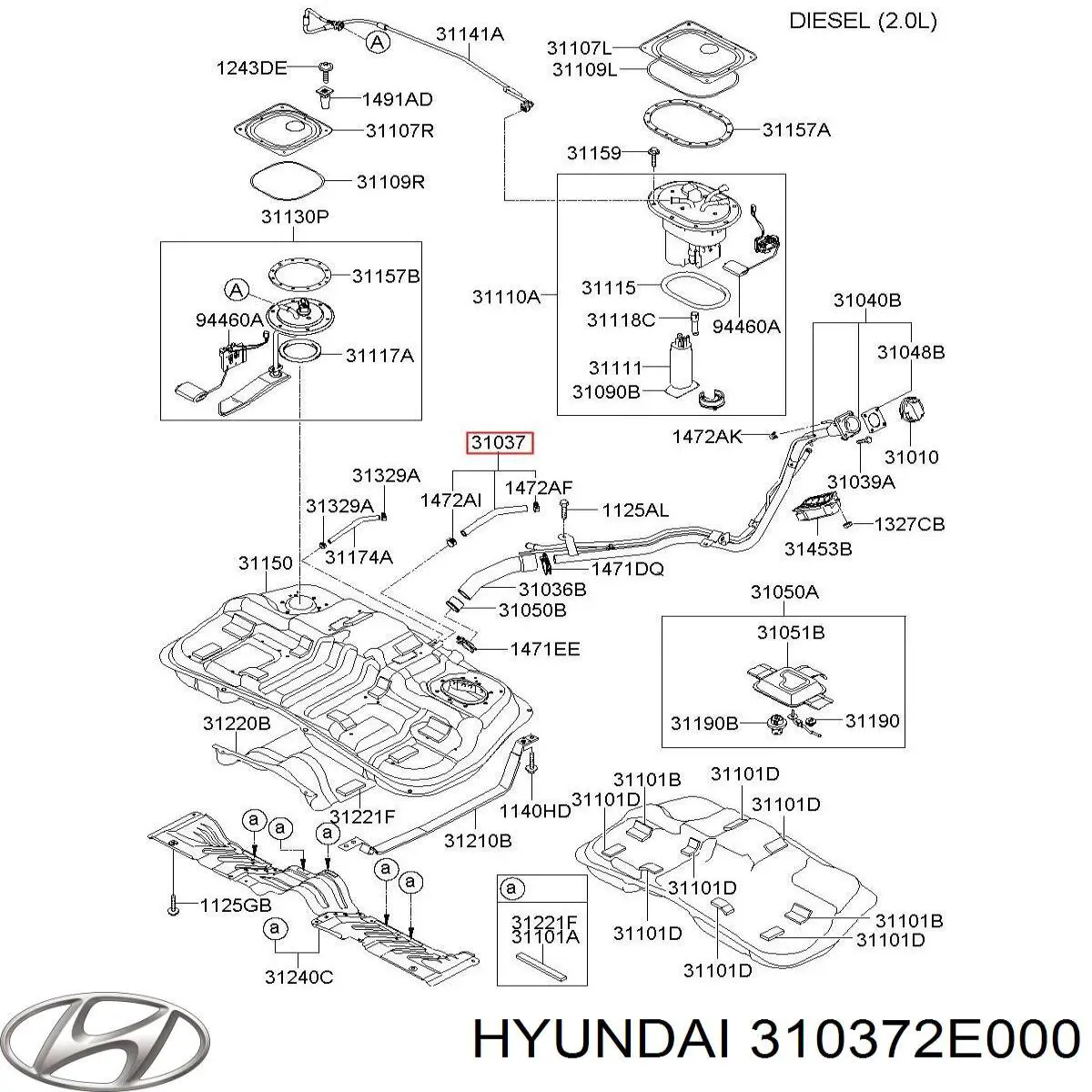  Hyundai/Kia 310372E000 цена, от 6.33 USD