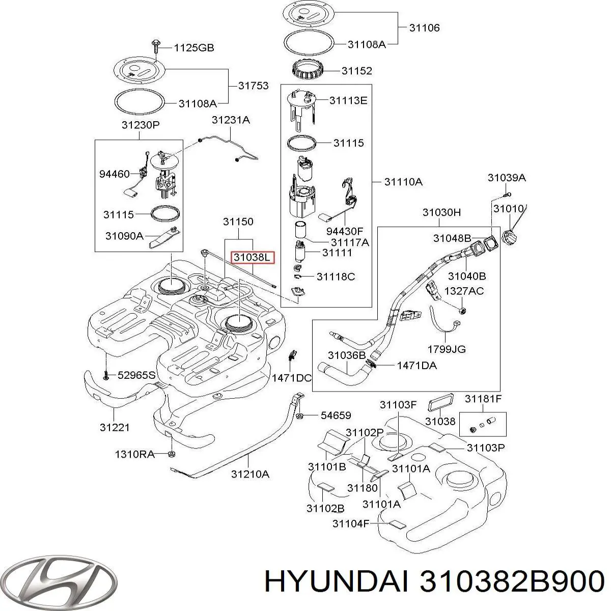  Hyundai/Kia 310382B900 цена, от 44.34 USD