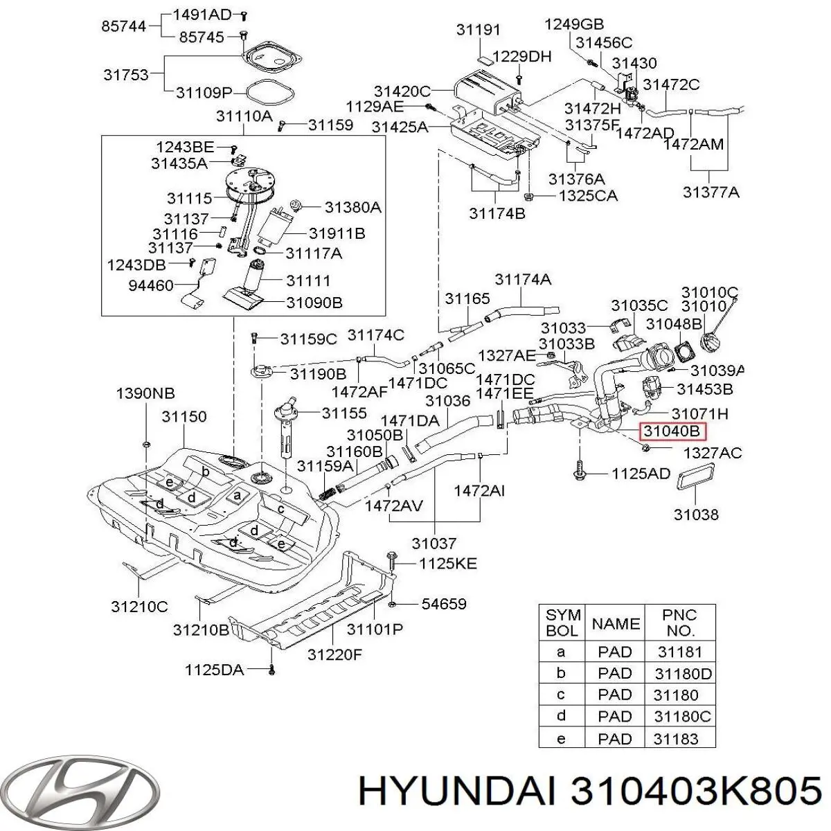  310403K805 Hyundai/Kia