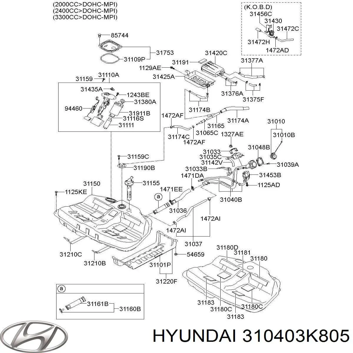  Hyundai/Kia 310403K805 цена, от 71.25 USD