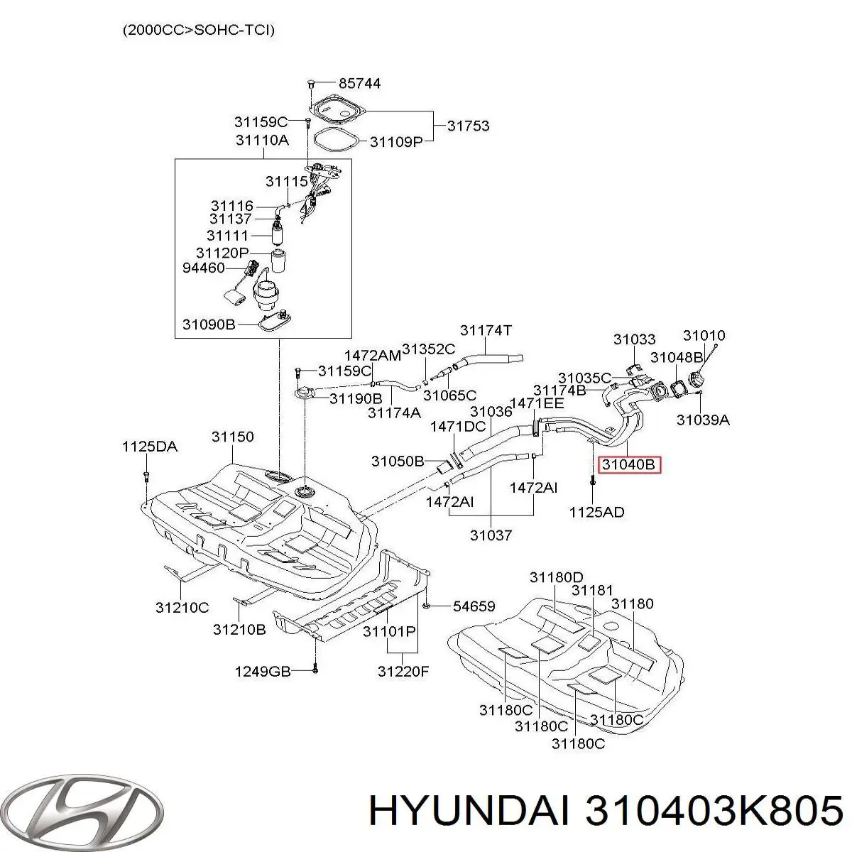 Купить 310403K805 Hyundai/Kia 