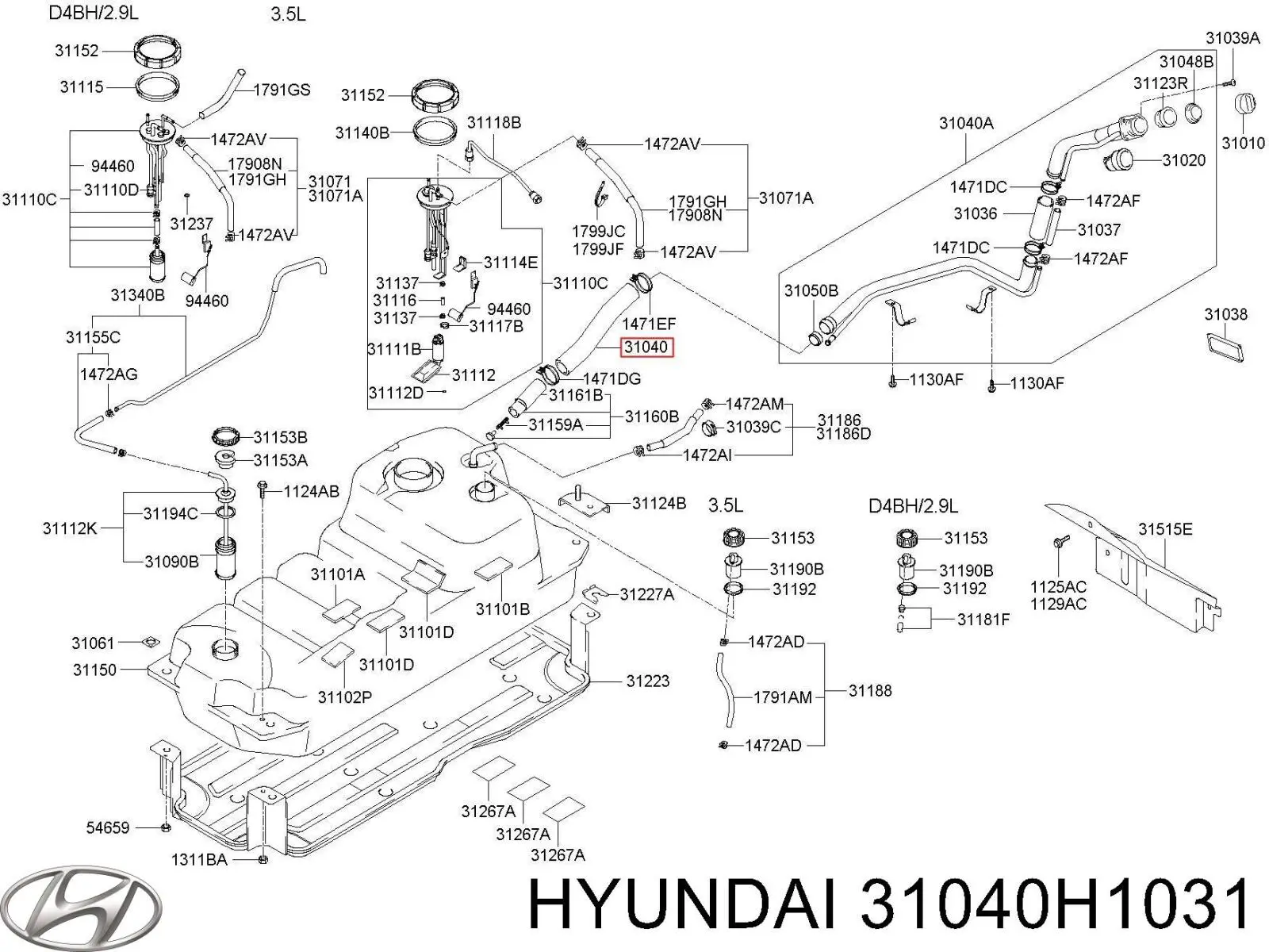 31040H1031 Hyundai/Kia 