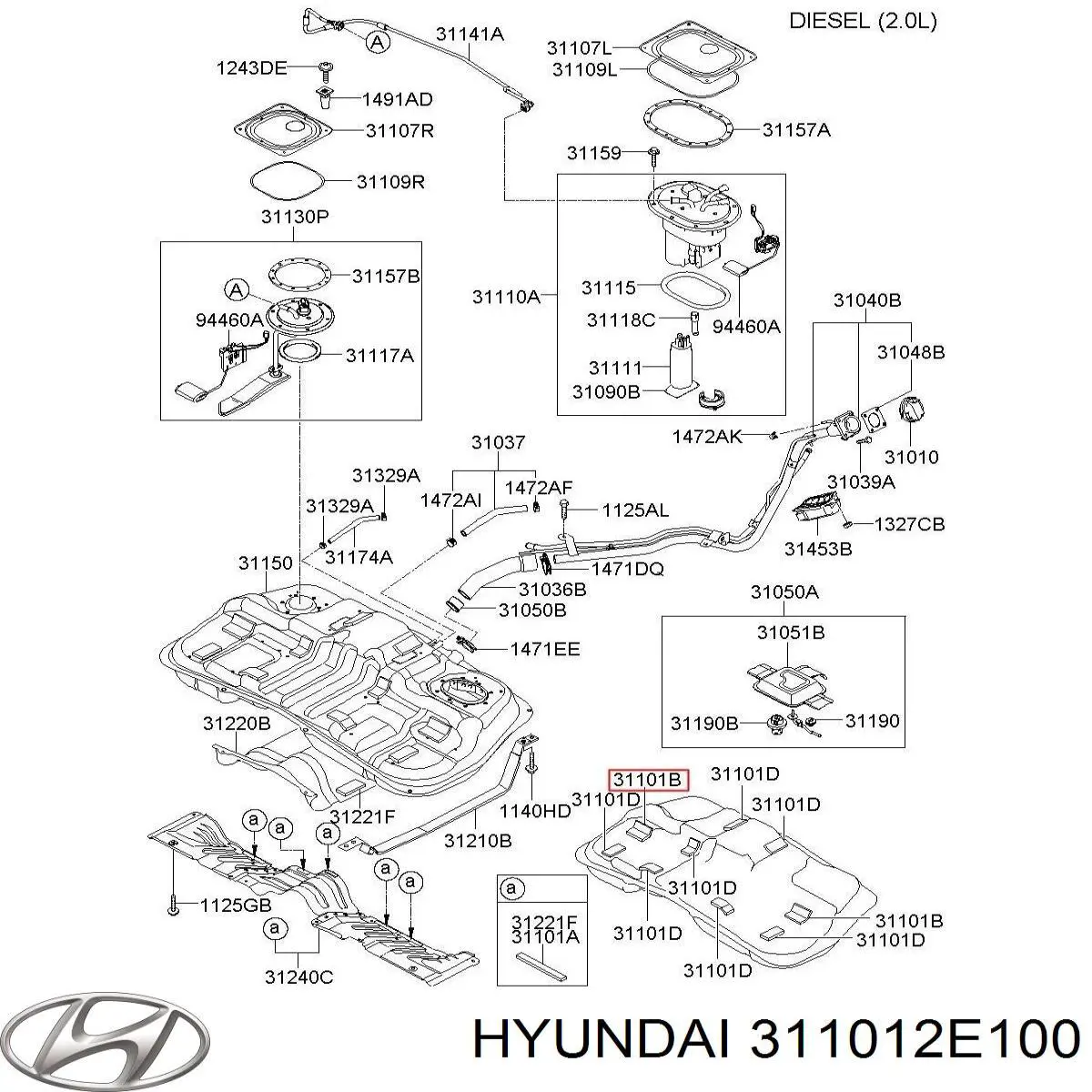  311012E100 Hyundai/Kia