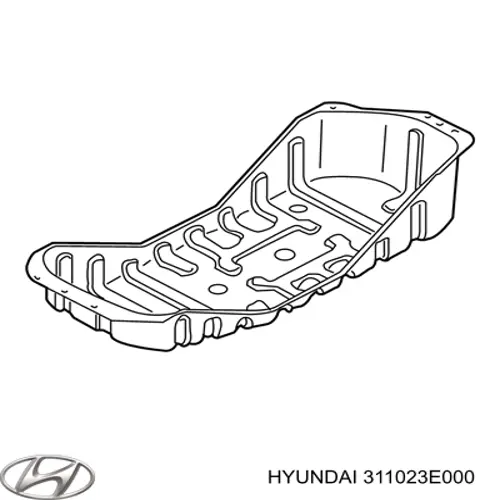 Защита днища, топливного бака 311023E000 Hyundai/Kia