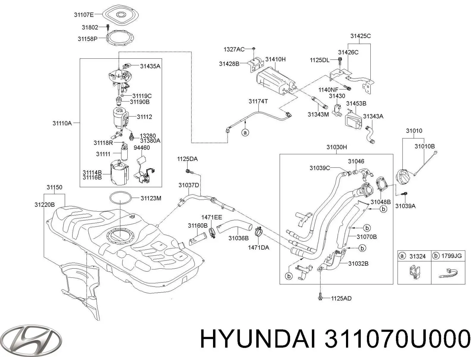  311070U000 Hyundai/Kia