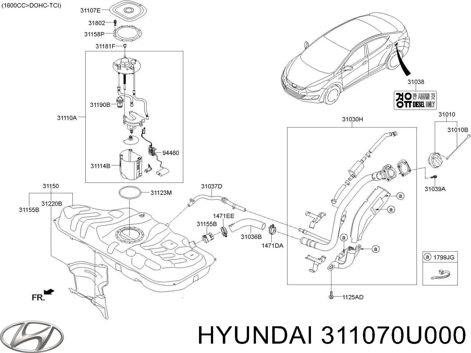  Hyundai/Kia 311070U000 цена, от 12.67 USD