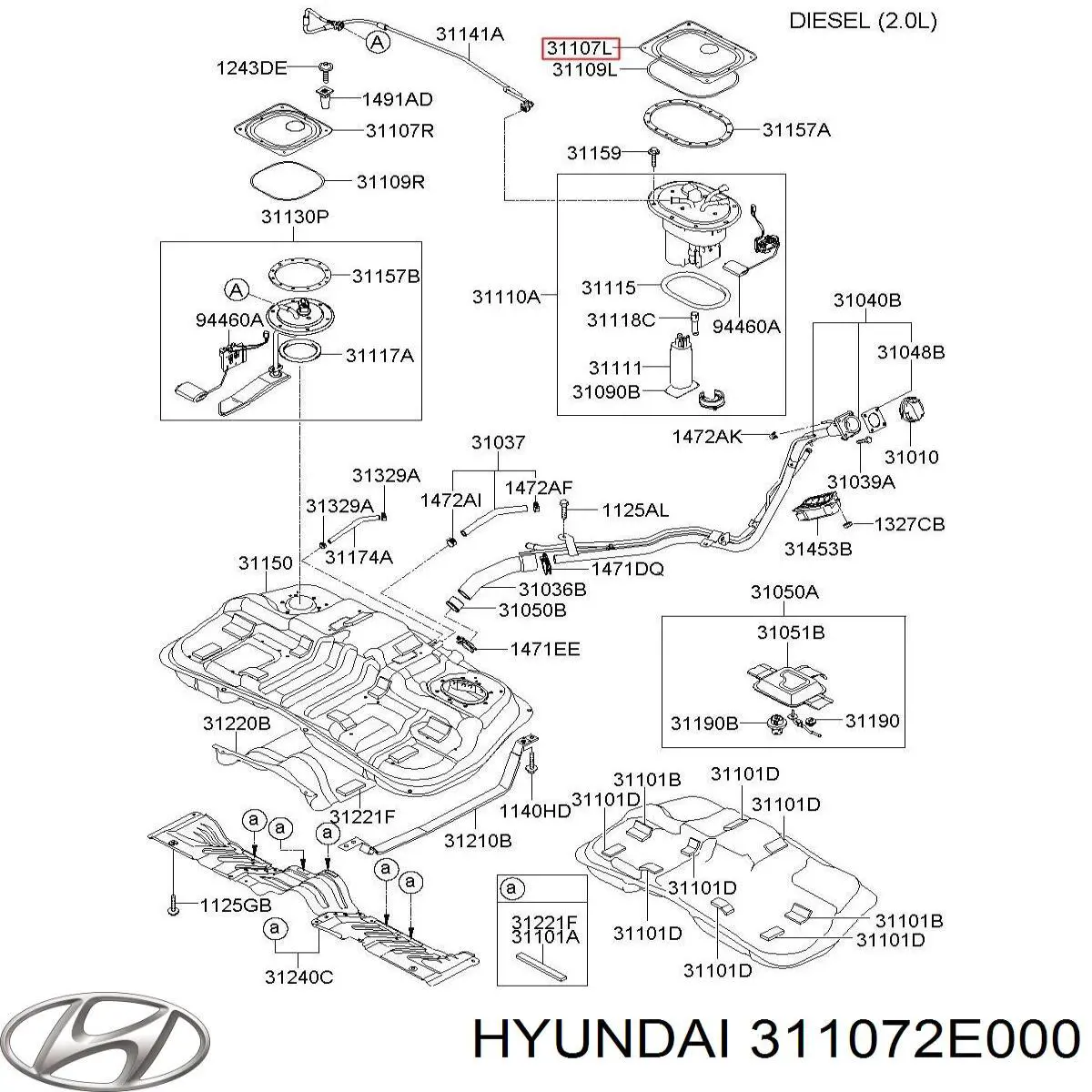  311072E000 Hyundai/Kia