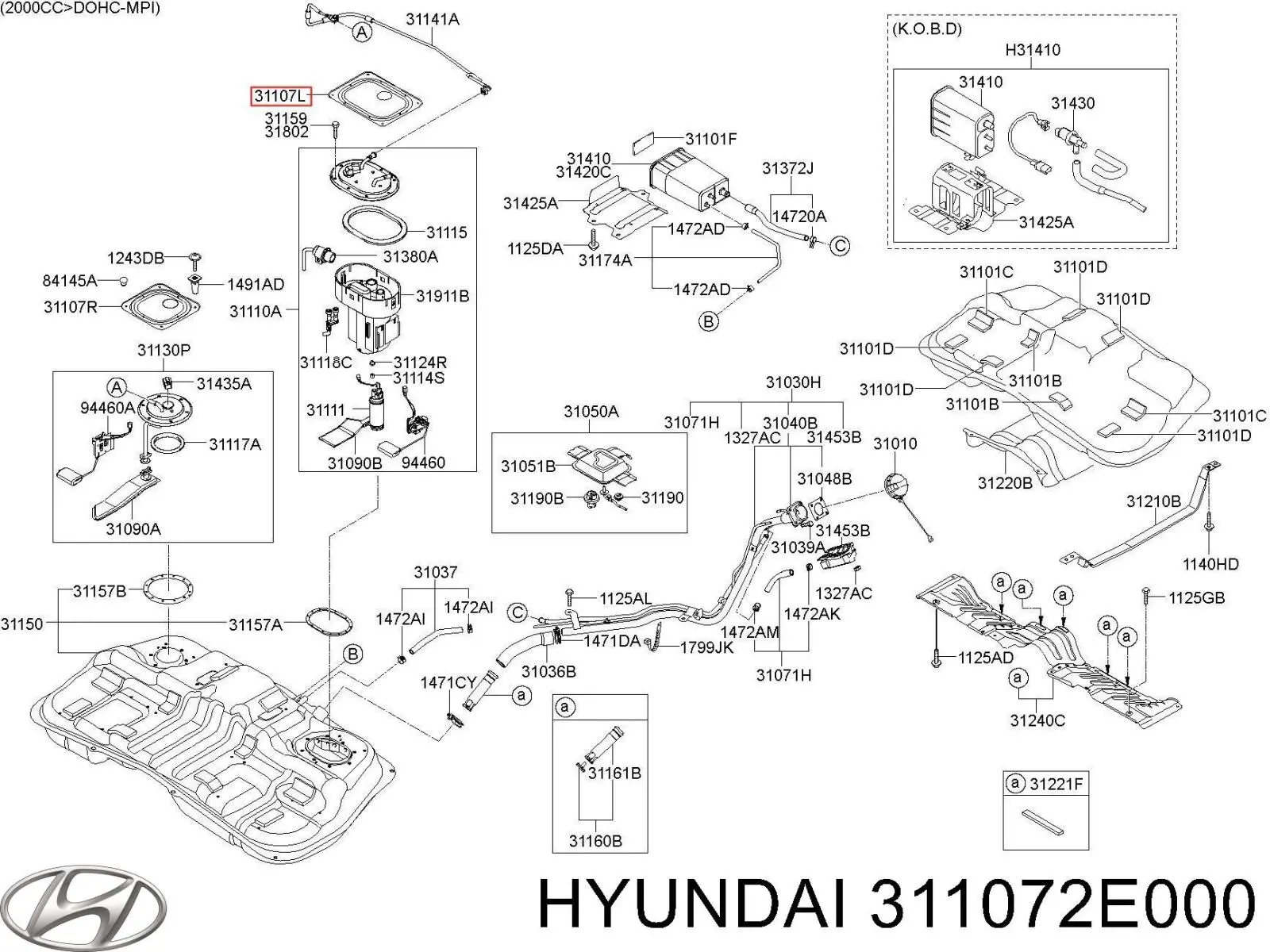  Hyundai/Kia 311072E000 цена, от 7.60 USD