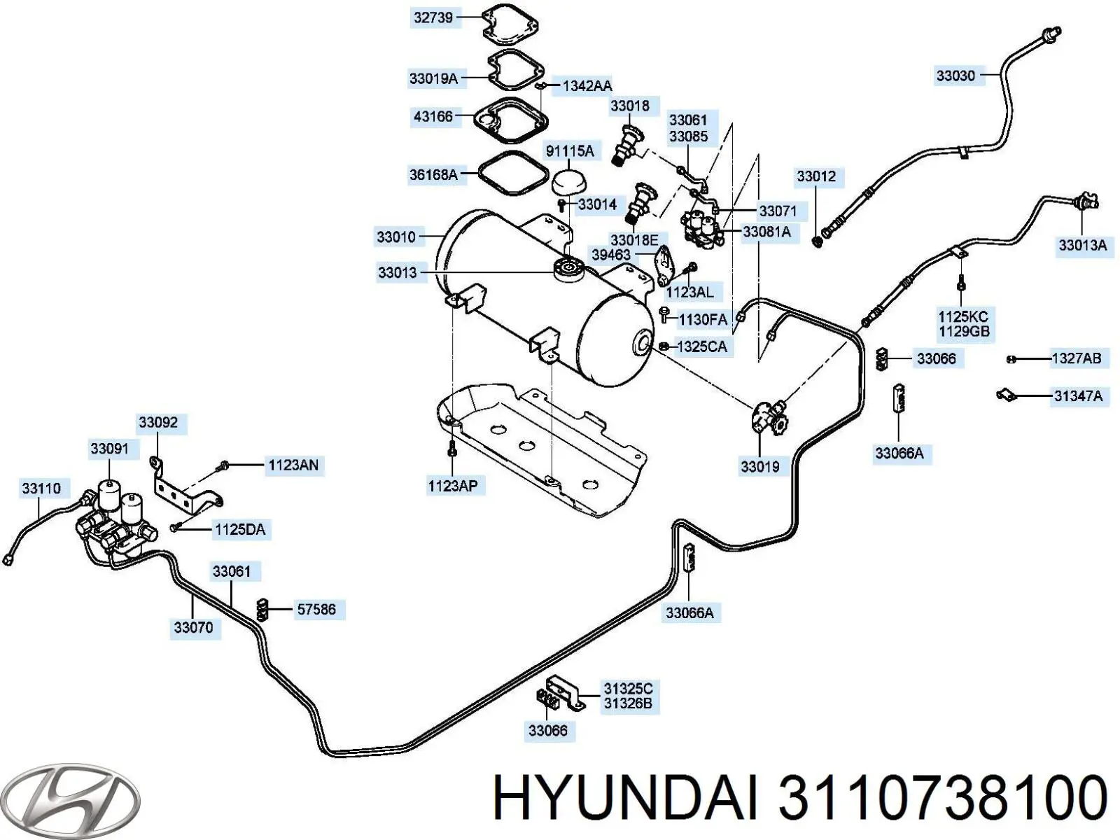 Пробка топливного бака Hyundai/Kia 3110738100 цена, от 12.67 USD