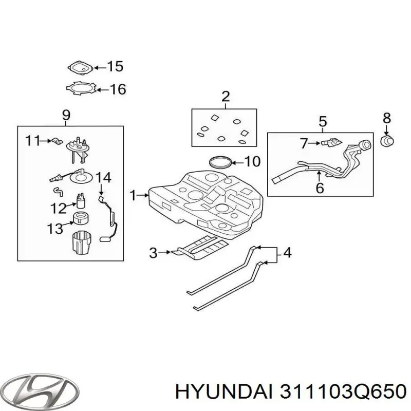  311103Q650 Hyundai/Kia