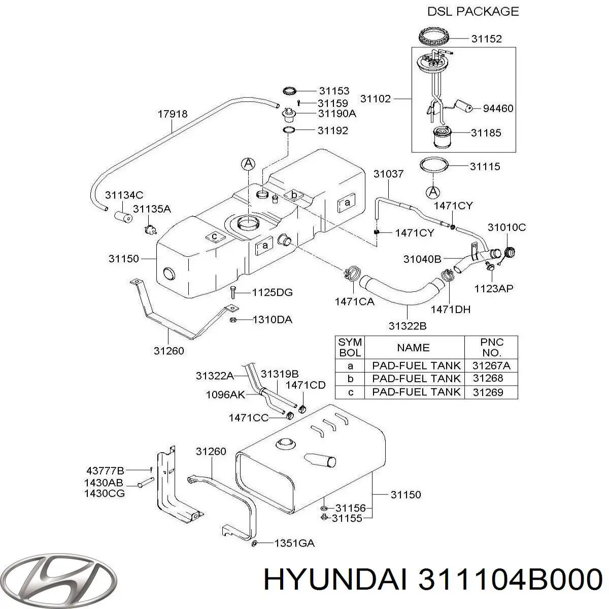  311104B000 Hyundai/Kia