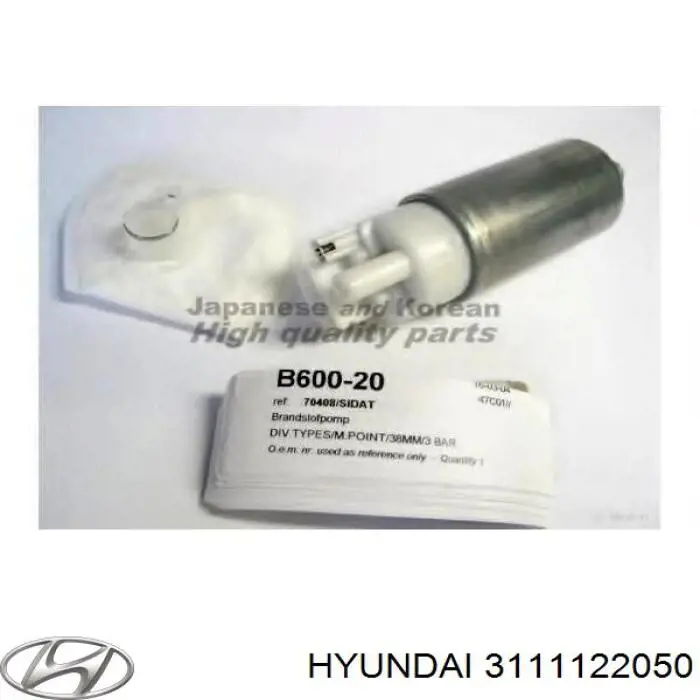 Топливный насос электрический погружной Hyundai/Kia 3111122050