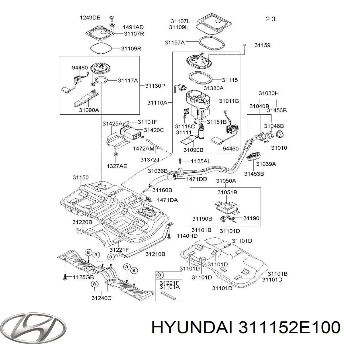  311152E100 Hyundai/Kia