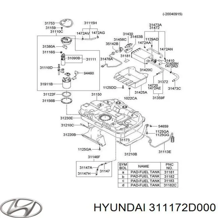  Hyundai/Kia 311172D000 цена, от 6.21 USD