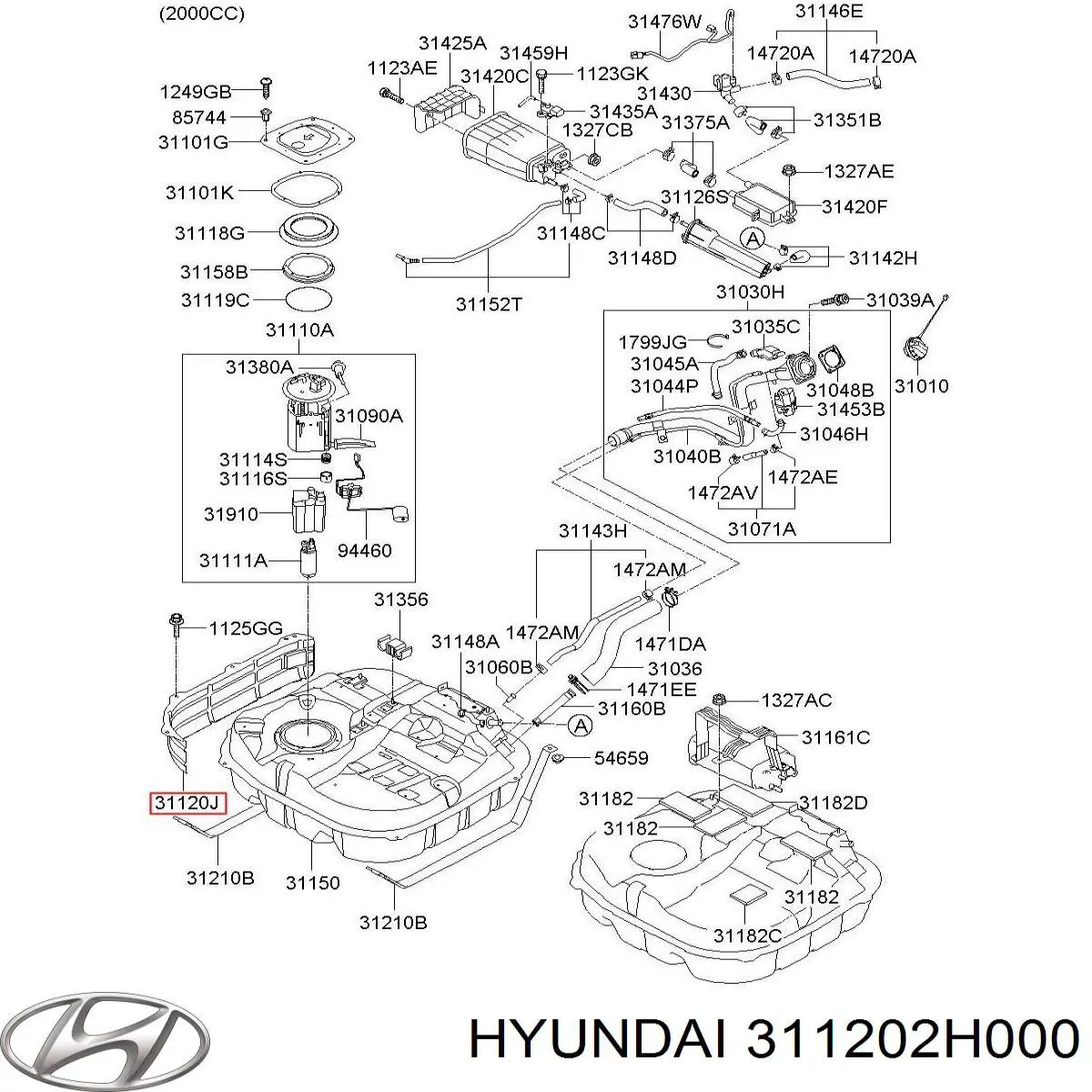 Купить 311202H000 Hyundai/Kia 