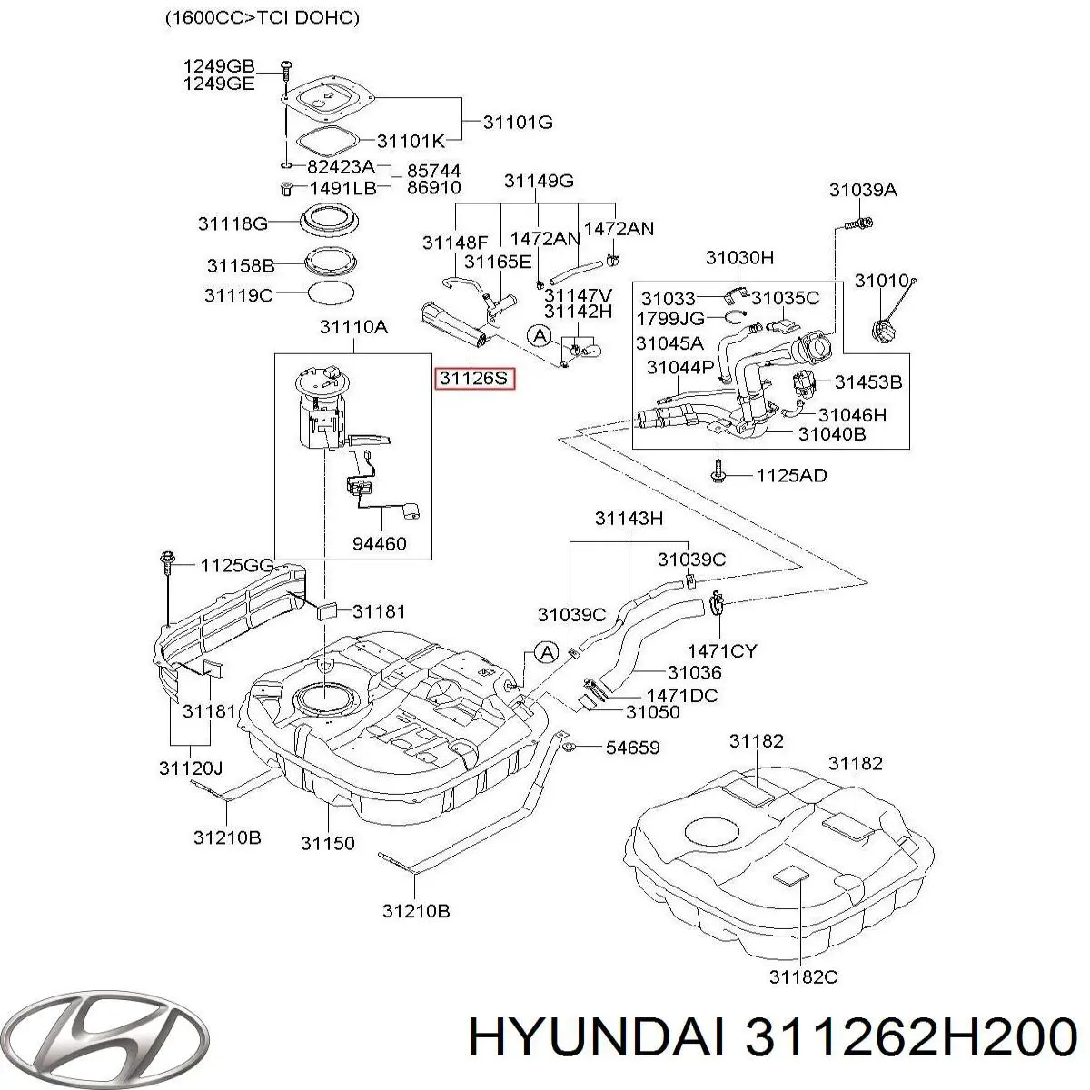  Hyundai/Kia 311262H200 цена, от 5.07 USD