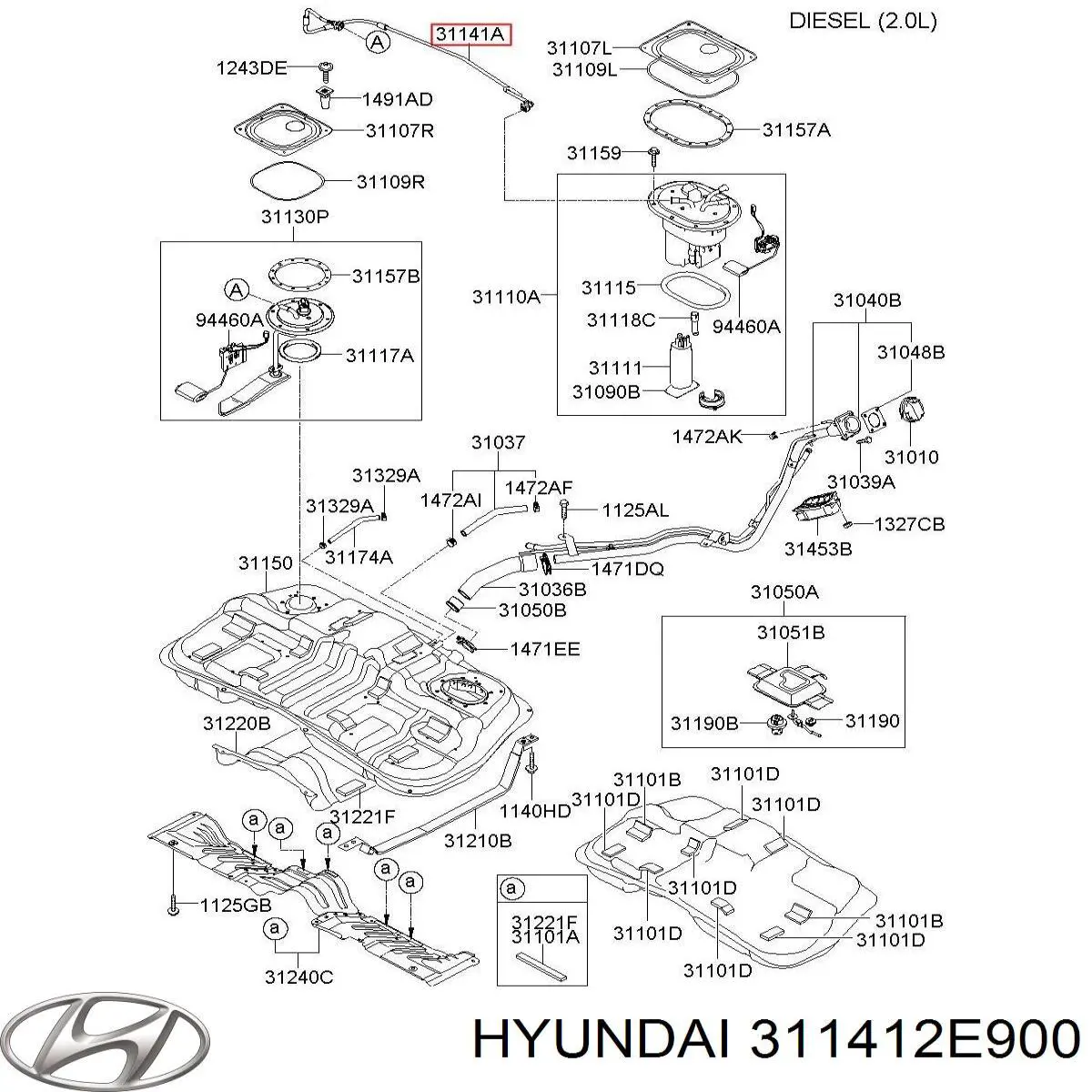  311412E900 Hyundai/Kia