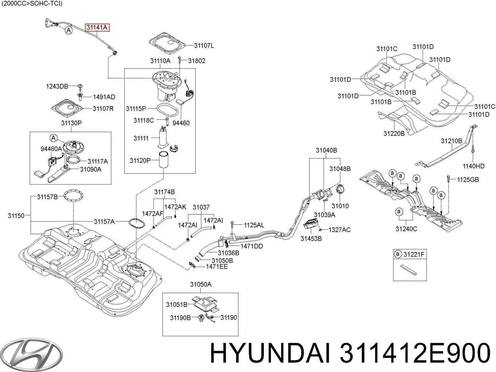  Hyundai/Kia 311412E900 цена, от 19.00 USD