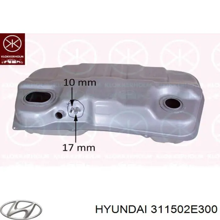 Бензобак Hyundai/Kia 311502E300 цена, от 275.25 USD