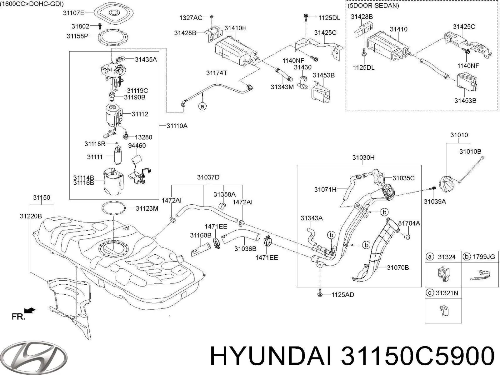  Hyundai/Kia 31150C5900 цена, от 101.98 USD
