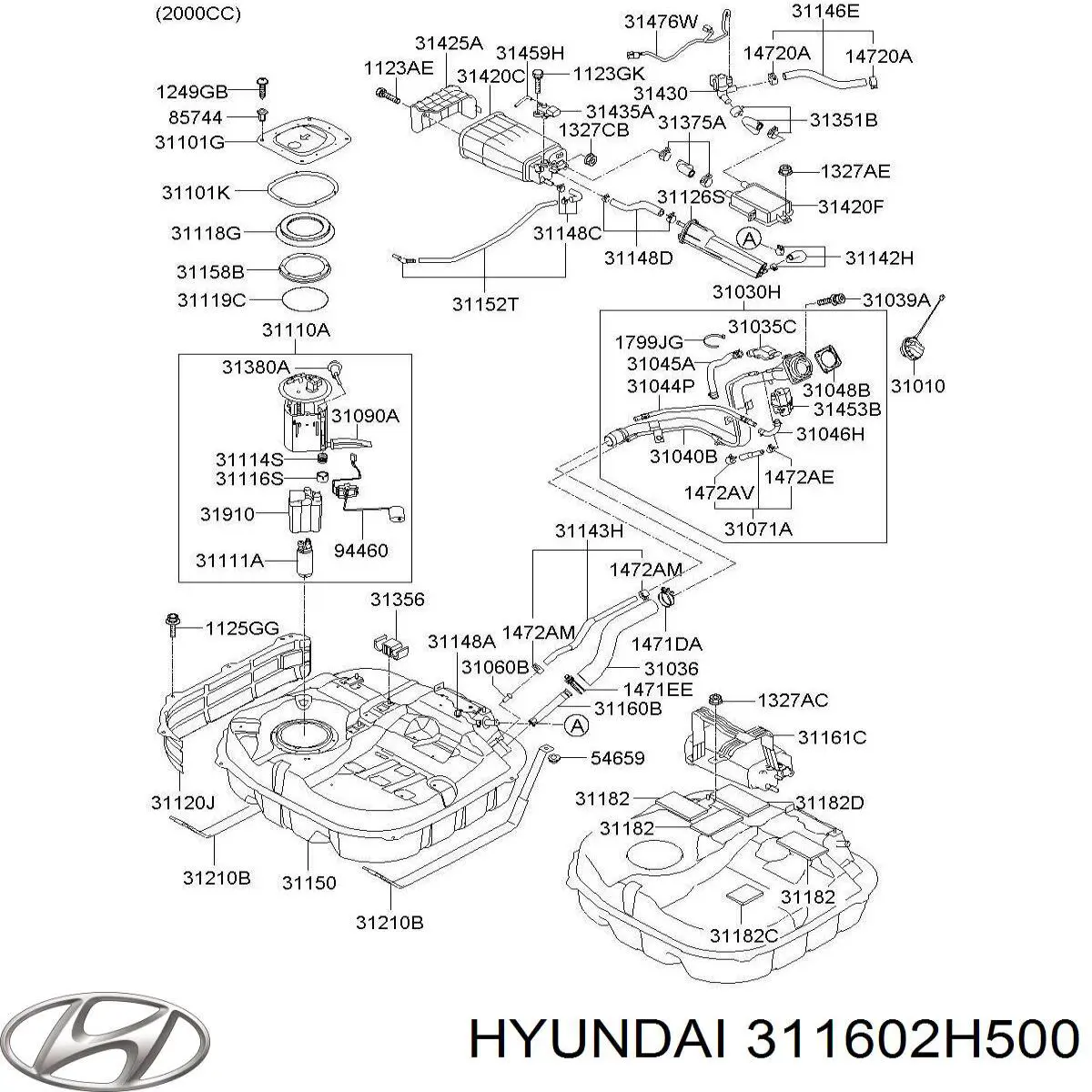  311602H500 Hyundai/Kia