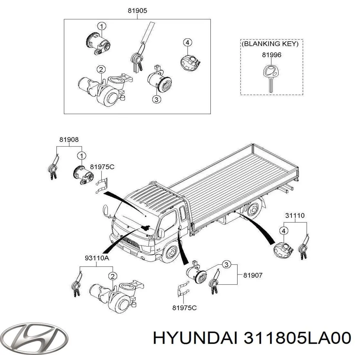Пробка топливного бака Hyundai/Kia 311805LA00 цена, от 42.29 USD