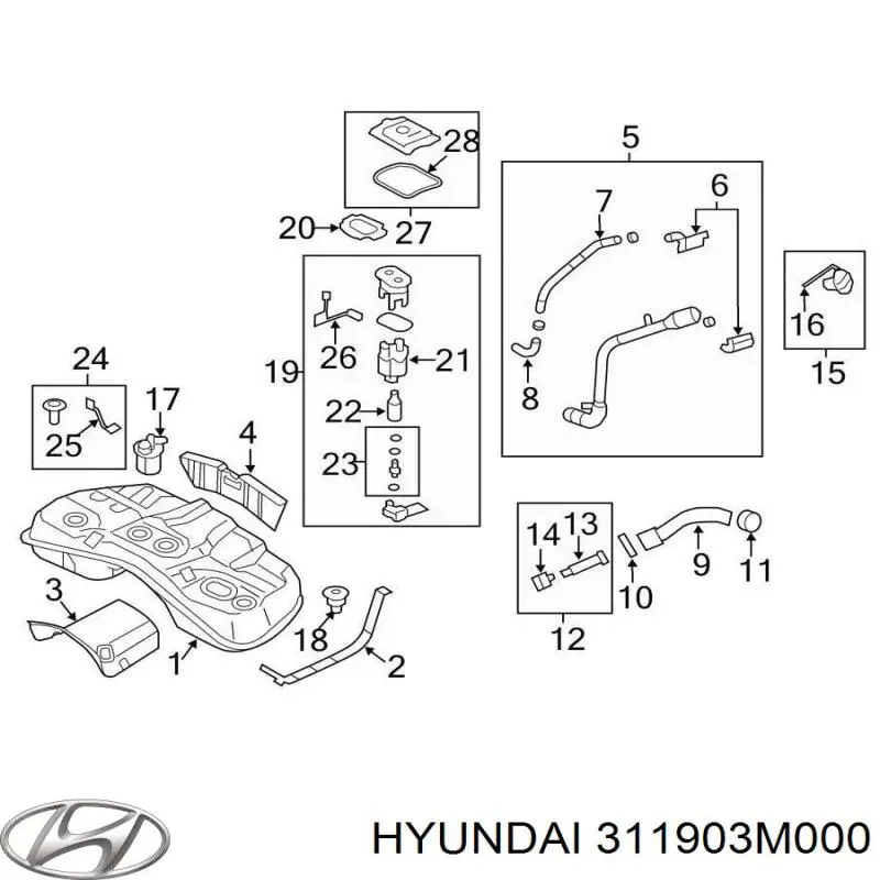 311903M000 Hyundai/Kia 