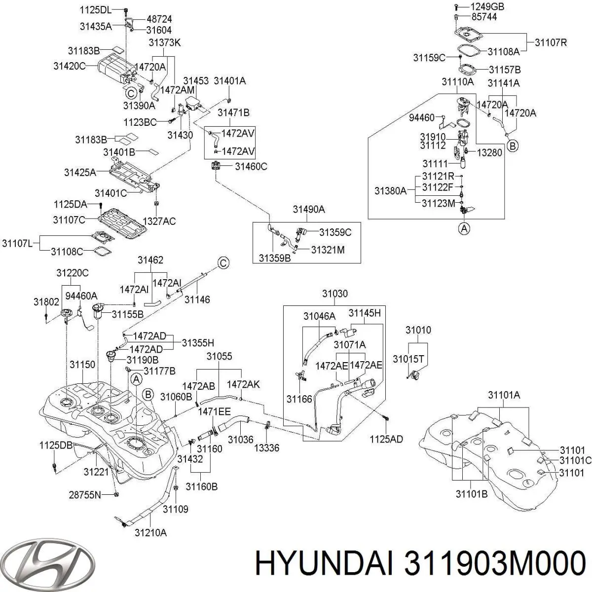 Регулятор давления ТНВД Hyundai/Kia 311903M000 цена, от 24.07 USD