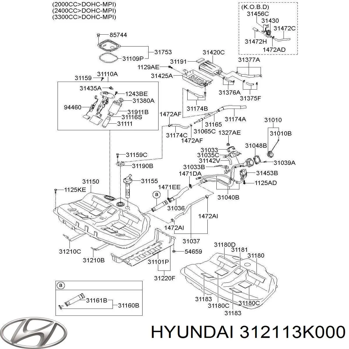  312113K000 Hyundai/Kia